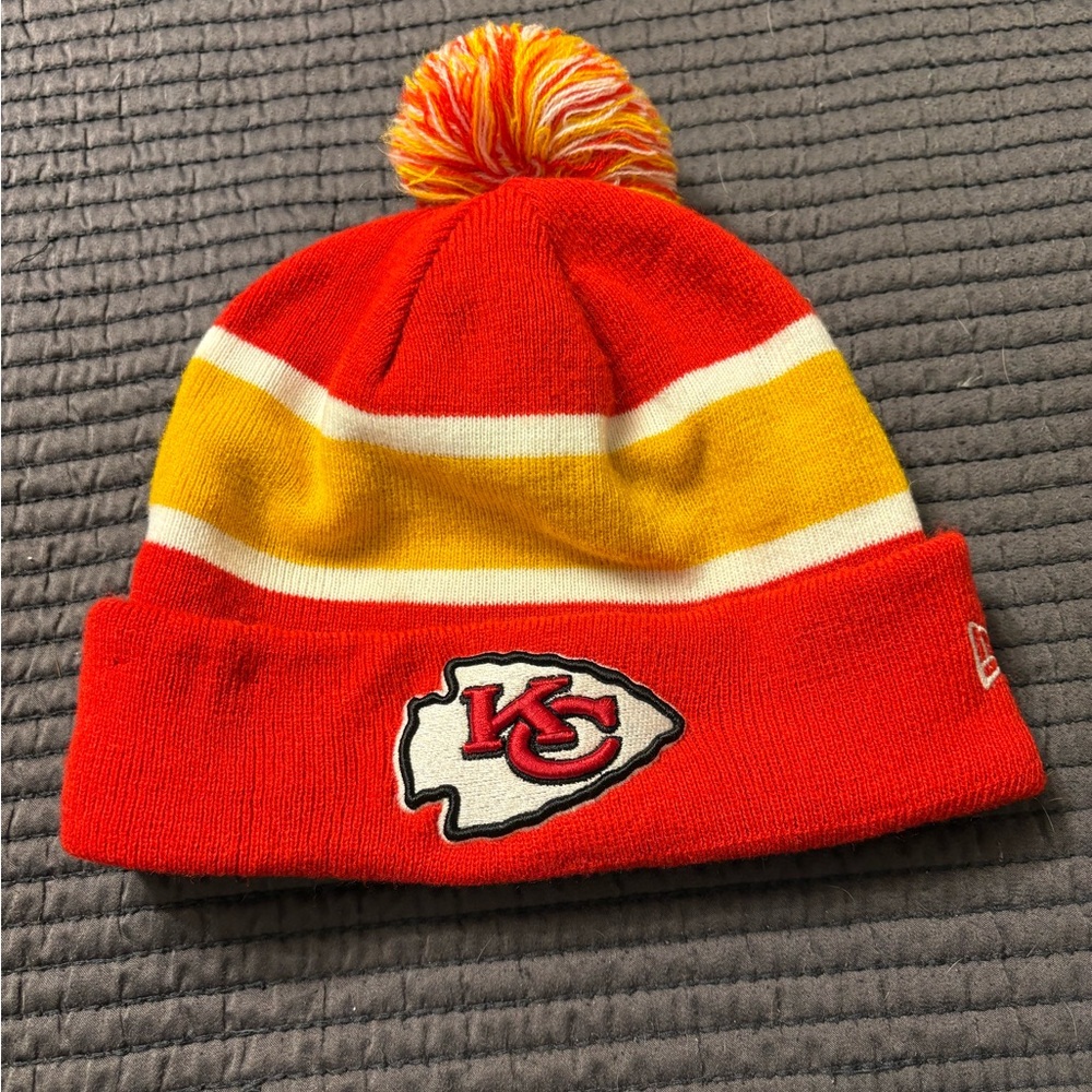 NFL Kansas City Chiefs New Era Pom-Pom Beanie